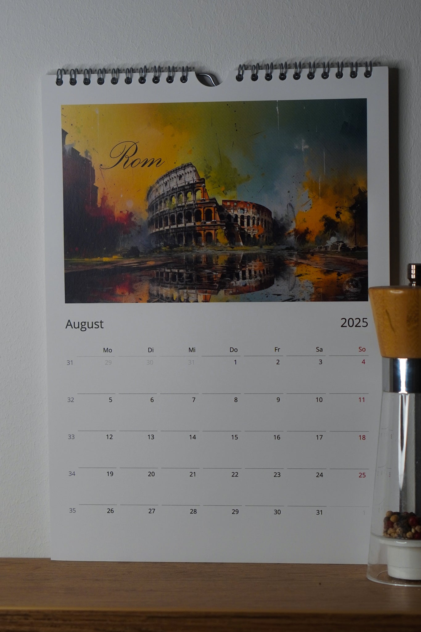 12 Städte Kalender 2025